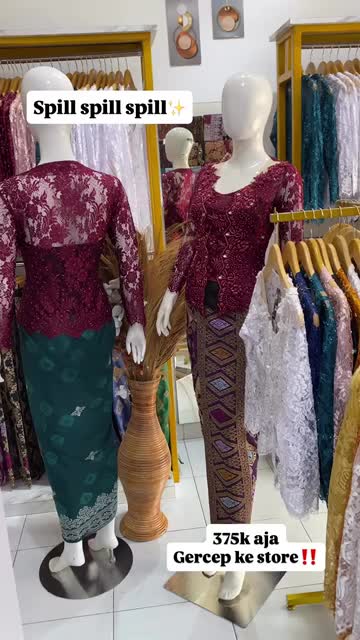 Kebaya Modifikasi Metalic Full Payet Tabur Seluruh Badan Isi Bunga untuk Acara Pernikahan dan Wisuda - Dress, Remaja, Brokat, Baju, Kondangan, Wanita, Pesta, Katun, Tunik