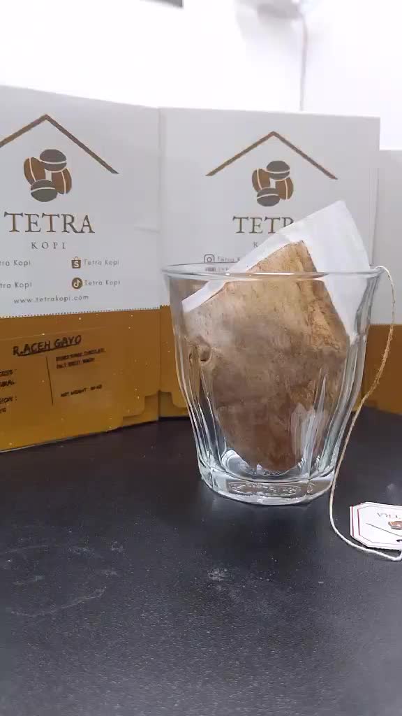 Flores Instant filter Coffe celup coffee ( 1pcs ) by Tetrakopi coffee bag kopi aceh arabika