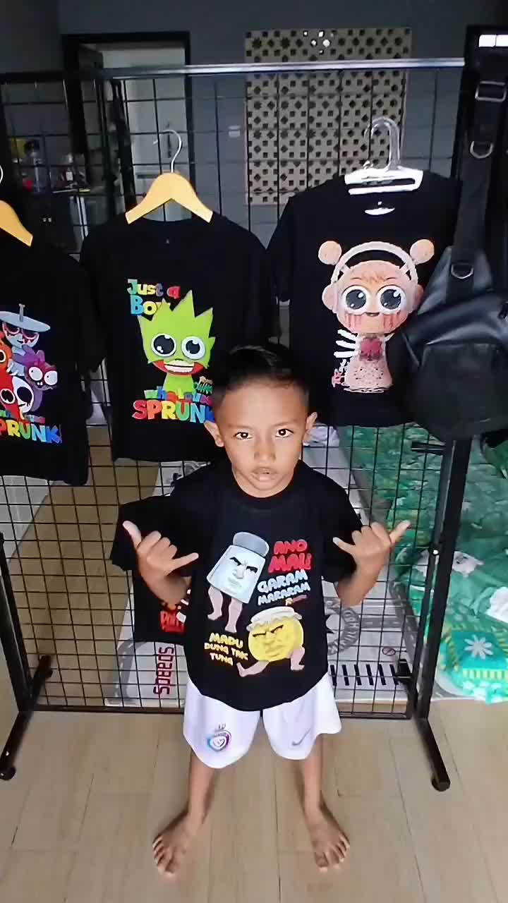 Kaos baju anak anomali garam dan madu / kaos anak garam trararam madu dung dung ttak tung / kaos anak anomali Indonesia tung tung sahur  madu garam