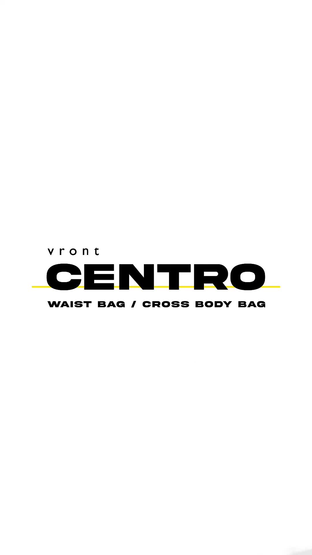 VRONT Centro Waistbag Series Tas Selempang / Tas Pinggang Hitam Pria Waterproof Black Dompet Kartu