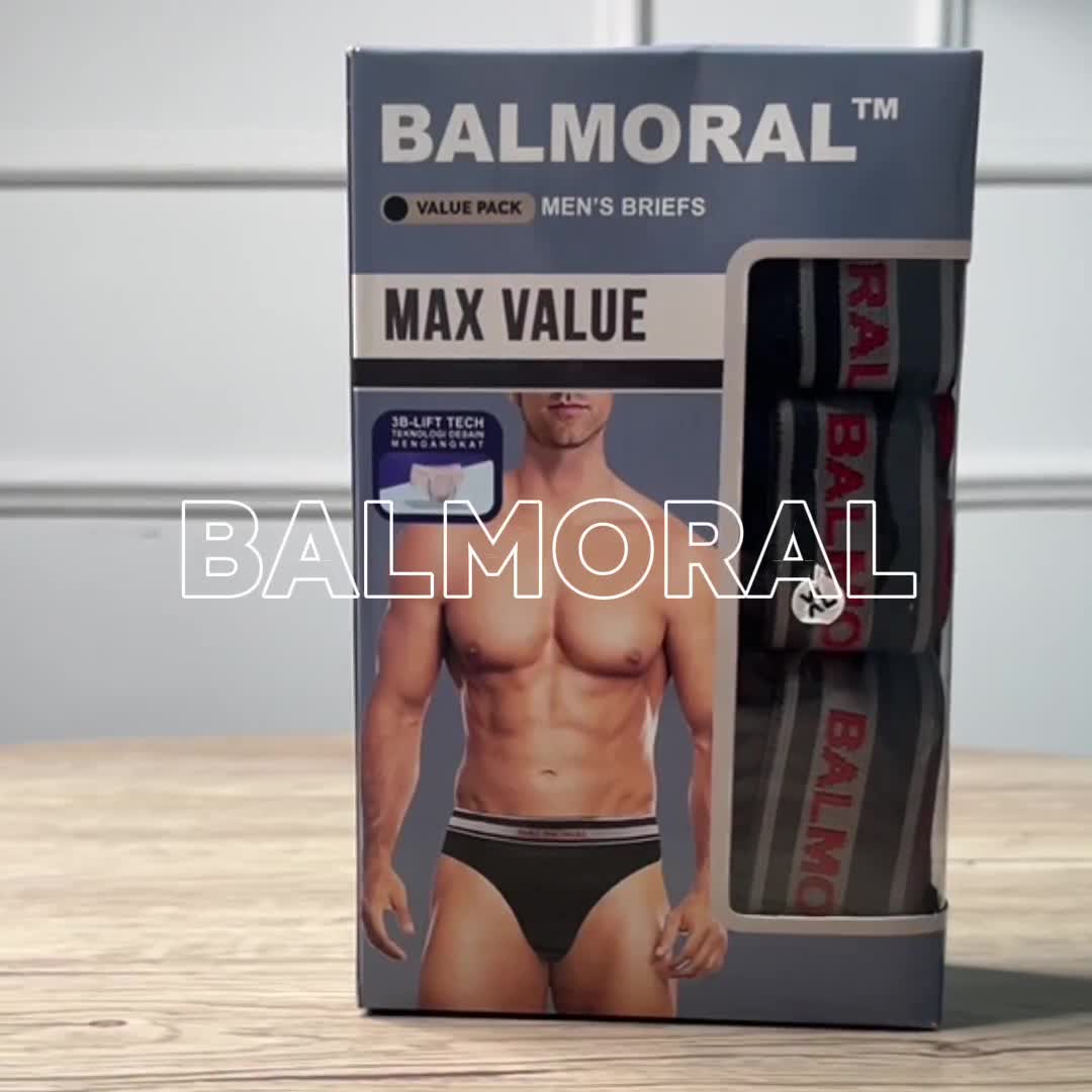 Balmoral Value Celana Dalam Pria Brief 3 Pcs Polyester CD.C.007A