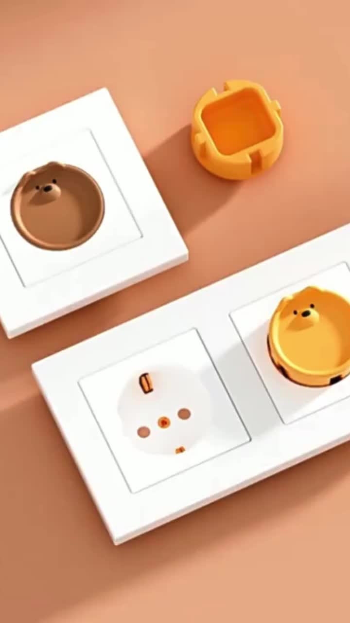 Penutup Stop Kontak Penutup Colokan Tutup Stop Kontak Listrik Silikon Listrik Safety Socket Cover Pengaman Stop Kontak Otomatis Electrik