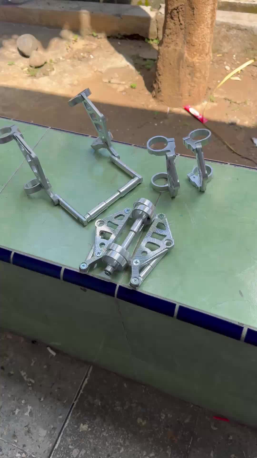 Breket Bracket Lampu Kupingan Lampu CNC + Dudukan Plat As 31 & 33 CB GL MEGA PRO TiGER CB150R Ninja vixion Motorcycle