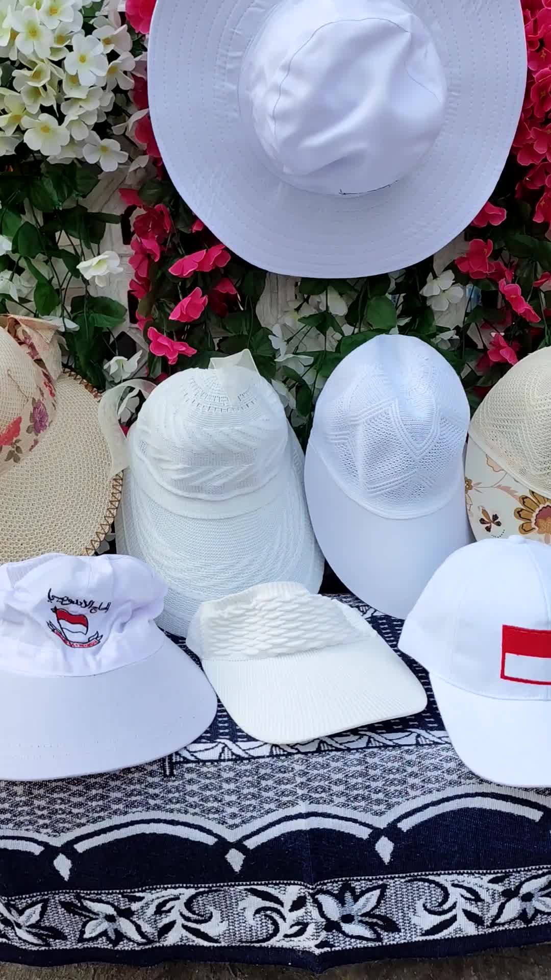 Topi Haji dan Umroh Rajut Premium Kualitas Terbaik - Varian Motif Feat Puul Rajut