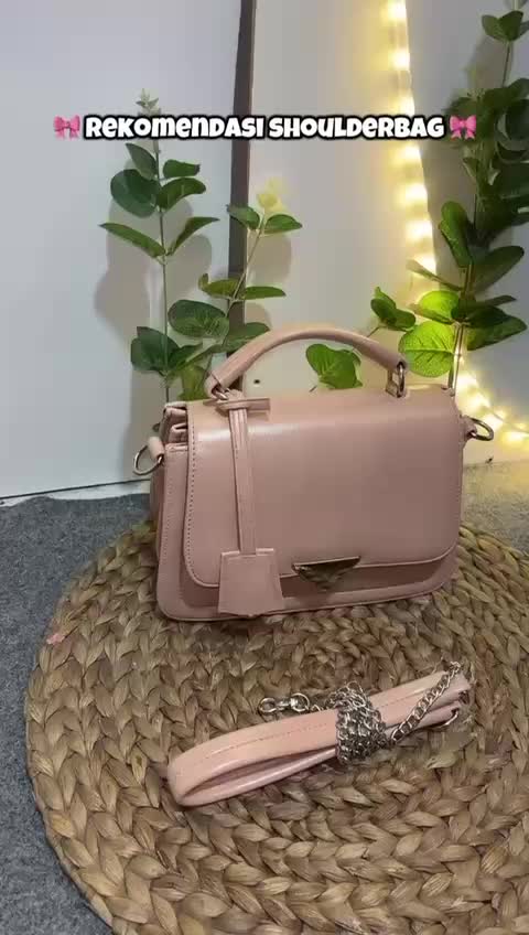Tas Remaja ootd Tas Selempang Wanita Tali Rantai Model Terbaru Tas Kotak Anjani Model Kekinian Kulit