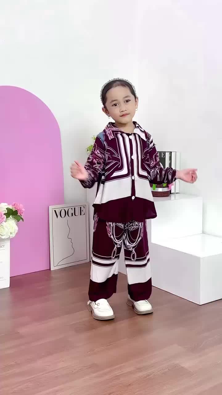 Stelan Baju Dan Celana Rayon  Anak Perempuan Terbaru Usia 3 Sampai 9 Tahun