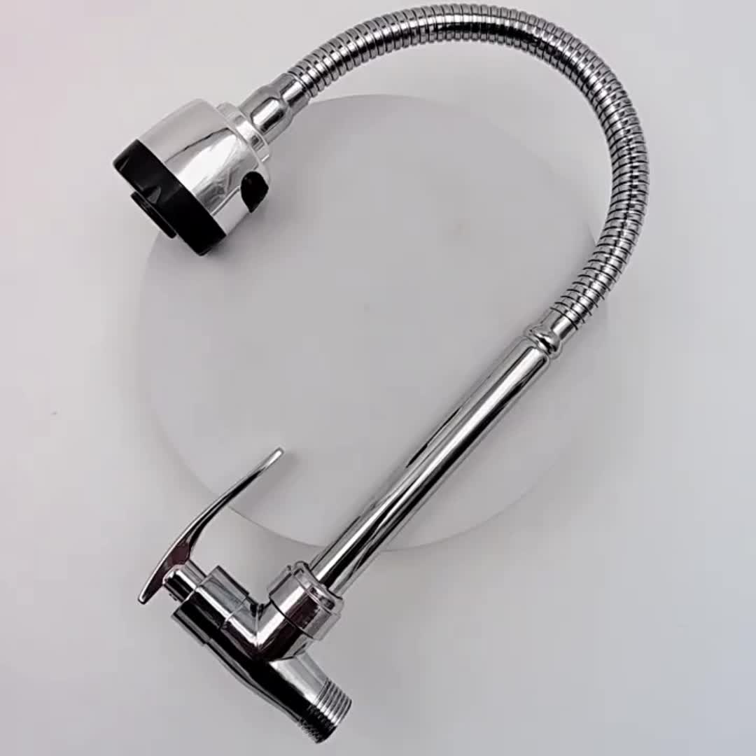 Keran Air Angsa ABS Fleksibel 2 Mode Premium Keran Kran Sink Dapur Keran Cuci Piring Angsa kran cuci piring Drat 1/2 Inc Wastafel Tembok Sink Stainless kuningan garansi produsen keran dapur Flexible