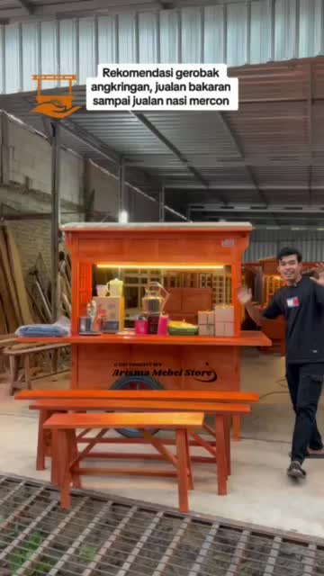 Gerobak Angkringan Jepang, gerobak angkringan murah, gerobak dimsum, gerobak angkringan kekinian, gerobak angkringan paket fullset