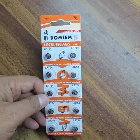( 1 LEMBAR )batre alat bantu dengar LR754 / AG5 baterai murah battery LR 754