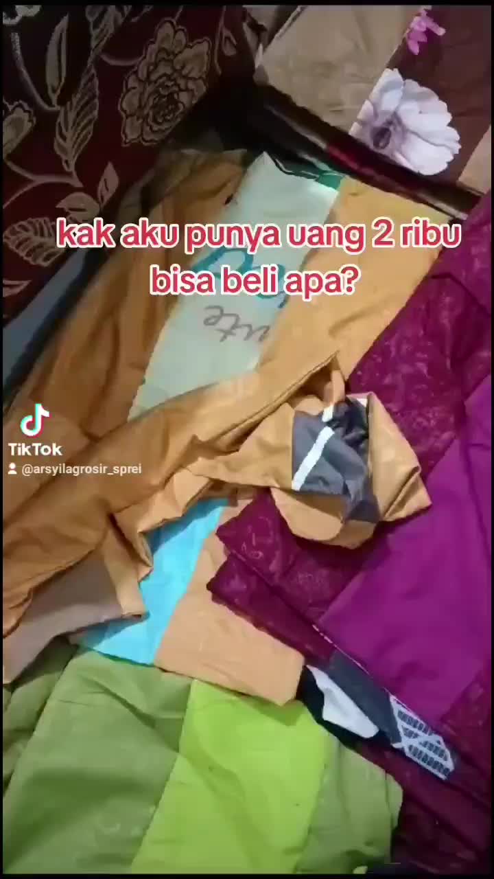 OBRAL SARUNG BANTAL SAMBUNG (PERCA) motif random Katun