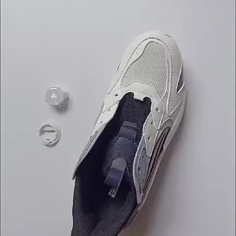 Tali Sepatu BOA Sistem Putar Otomatis Sneaker Pria Wanita 2Pc+2Pc Tali Panjang 110-115cm Mudah Dipasang & Nyaman