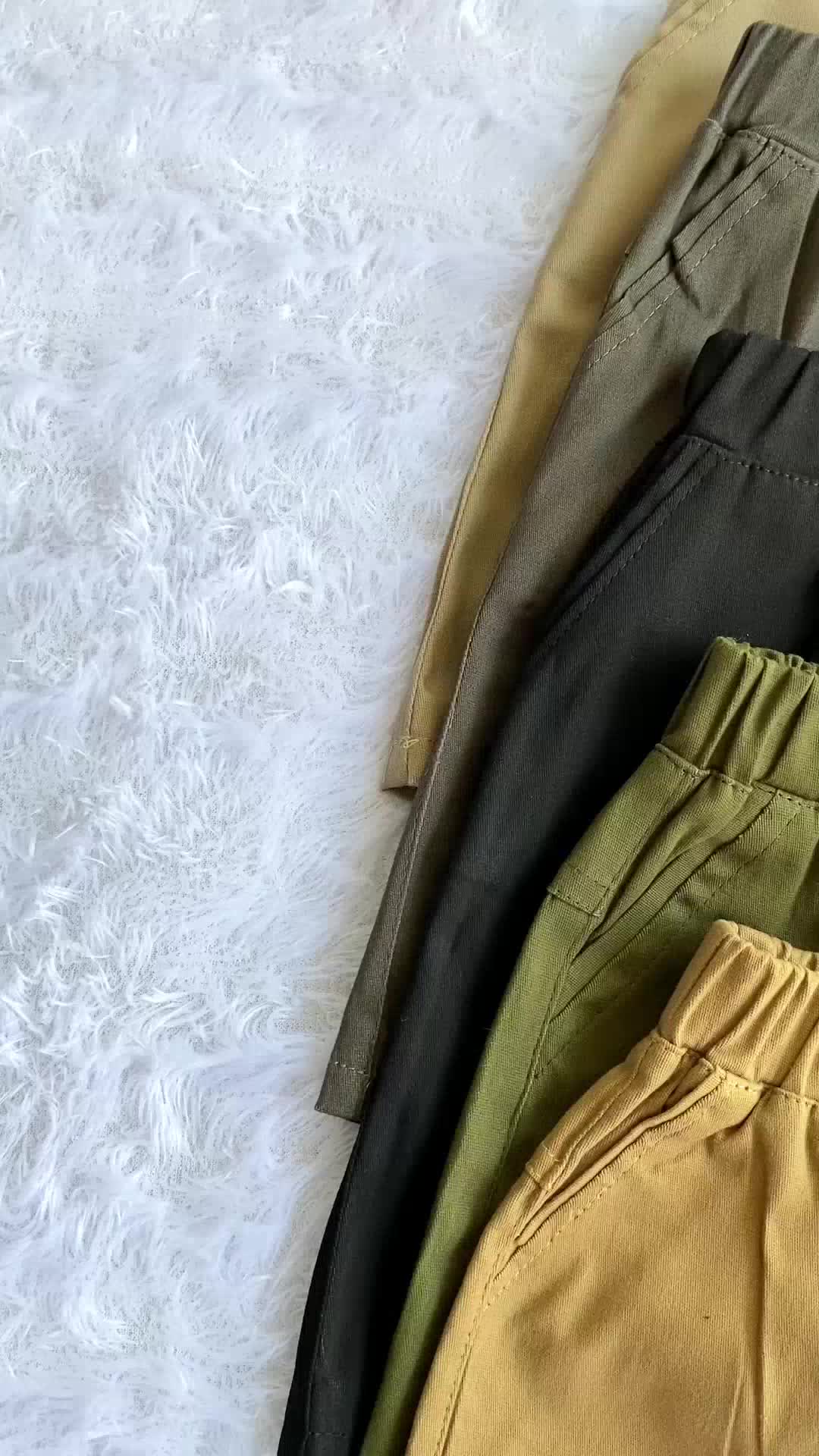 HLO KIDZ - Celana Pendek Chinos Anak Bahan Katun Twill Premium Stretch Melar Usia 1 - 9 Tahun Laki-Laki Perempuan