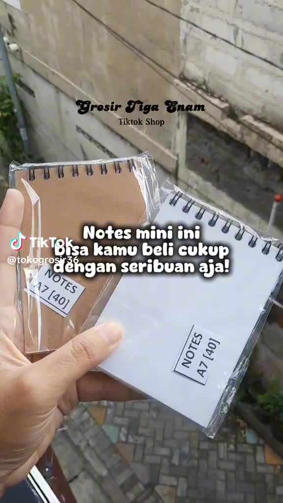 Notes Buku Catatan Mini Polos Ukuran A7 Putih Cover Tebal Notebook Polos Stationery Paper Kertas al at