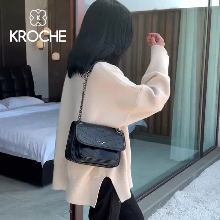 Kroche - Vicky Slingbag Wanita Bordir Chikoisme Shoulder Bag Tas Bahu Sehari-hari