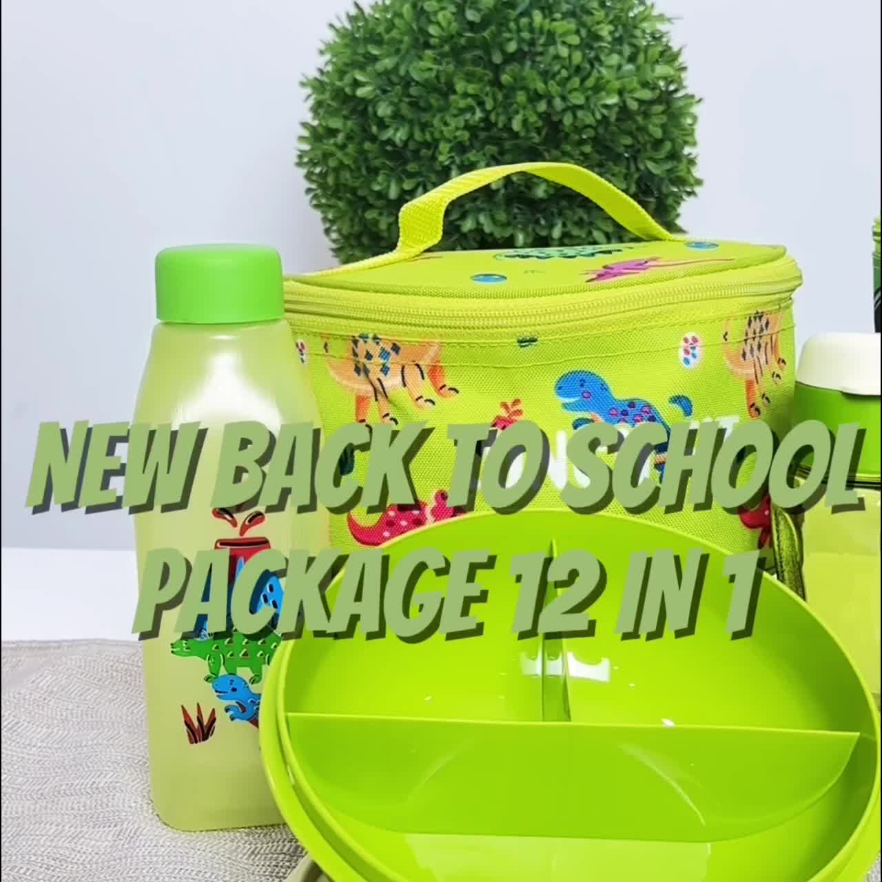 CPM All New Premium Back To School Package 12 in 1 /tas bekal makan anak set lengkap (new jennie ,new astro,astro ) Garpu Kotak