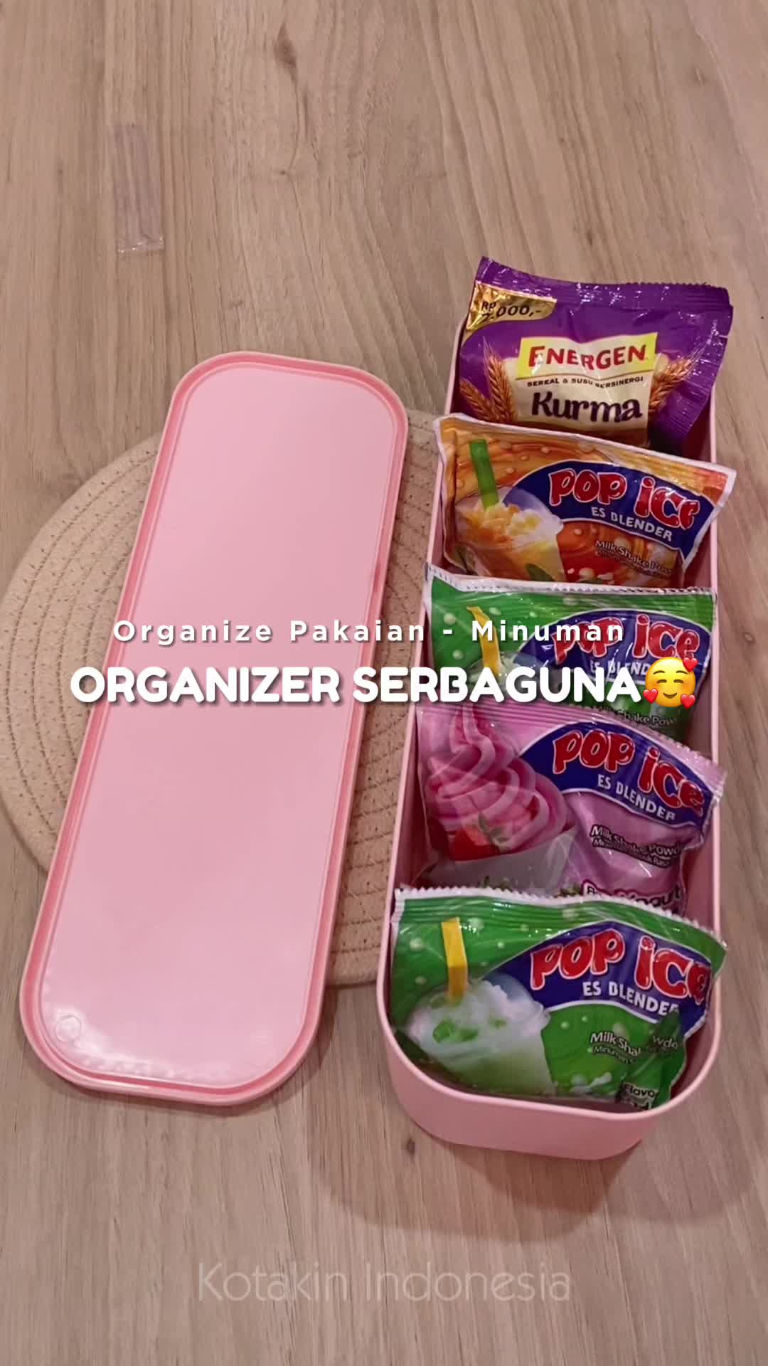 KOTAKIN Storage Box Underwear Storage Lemari Organizer Kaos Kaki Pakaian Dalam Bra BH Pembatas Laci