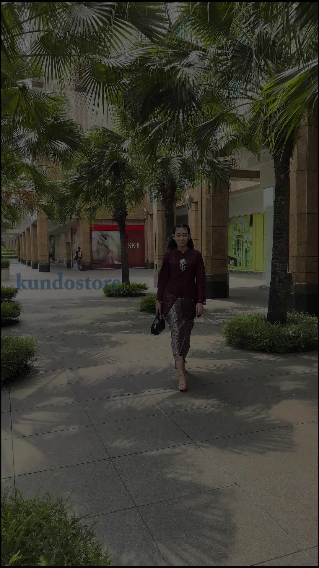 kundostore SETELAN KEBAYA TUNIK SANGHAI ROK SONGKET SPAN