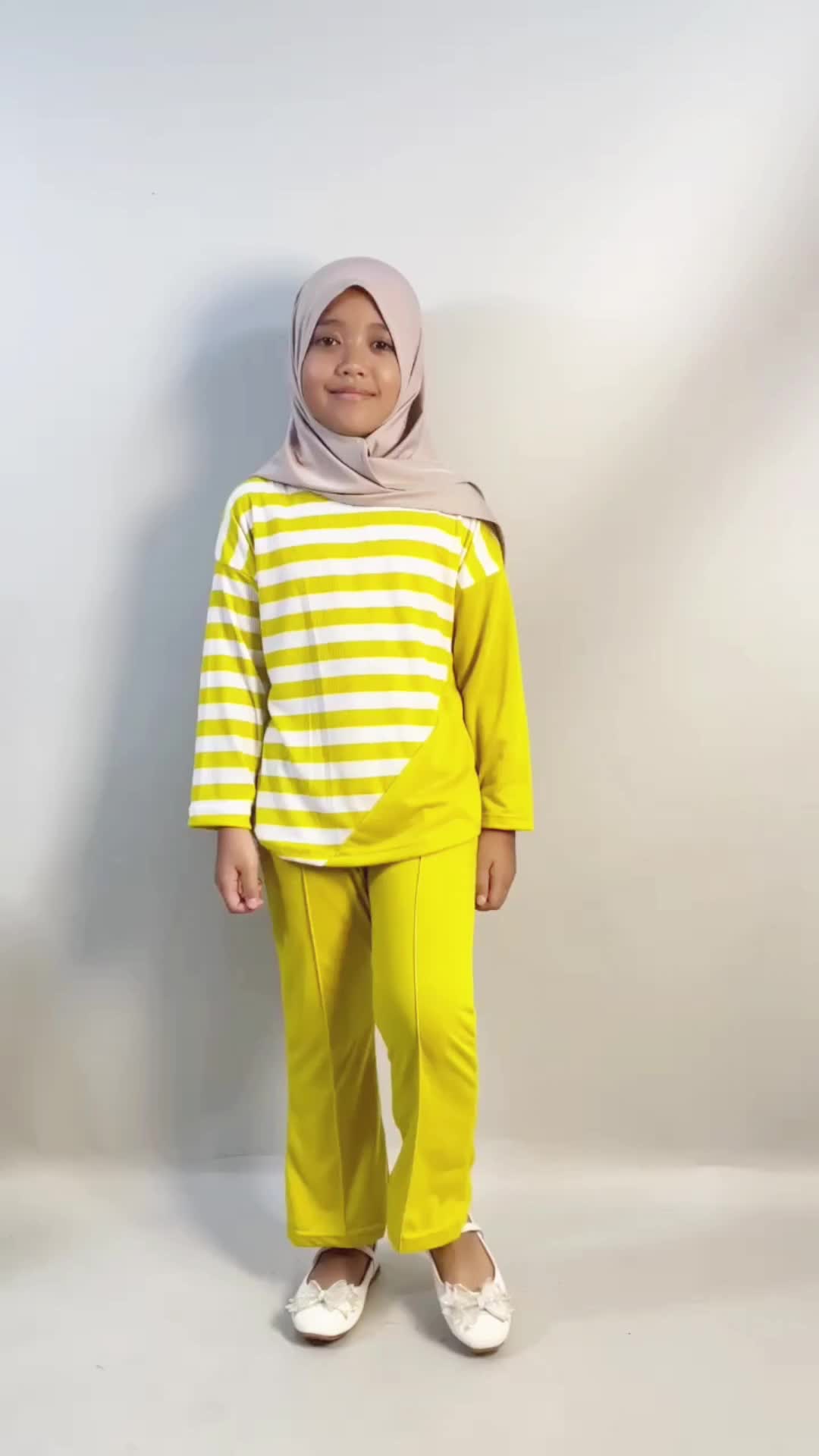 Setelan Celana Cutbray Anak Almaira GOGOFASHION 809 Bahan Dropneedle & Vistaterry