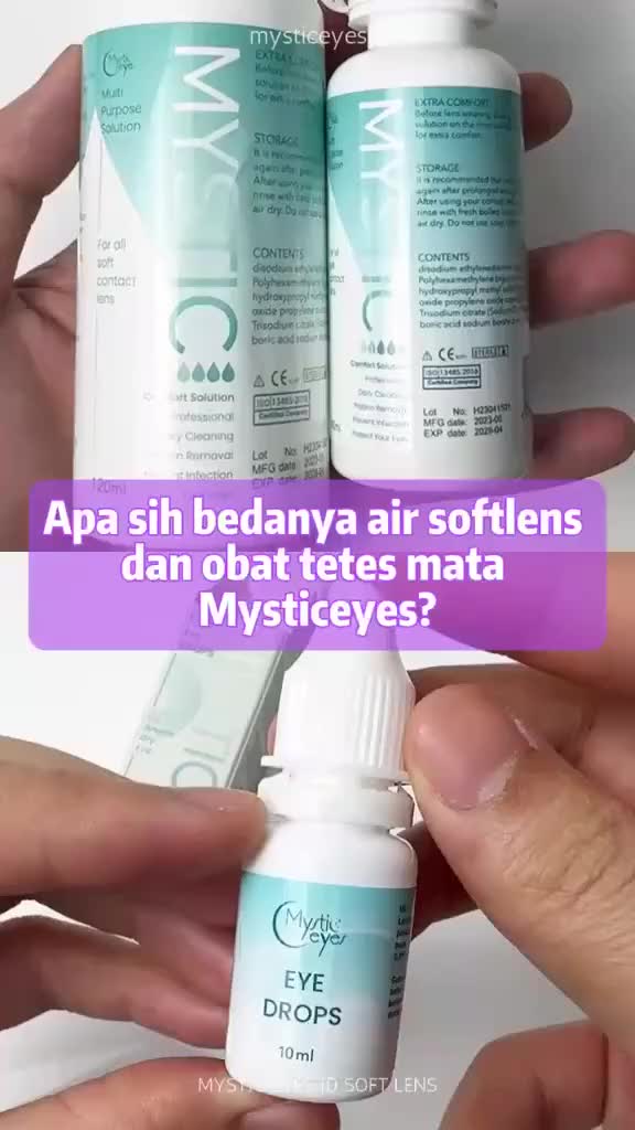 MYSTICEYES EYEDROP | TETES MATA | AIR PEMBERSIH SOFLENT 60ML - 120ML | AIR SOFTLENS