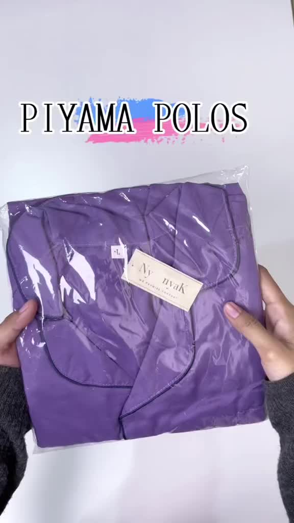 Nyenyak Piyama Wanita CP Polos ( CPL ) Bahan Katun Sintetis  / Setelan Baju Tidur Wanita Dewasa Polos / Atasan Lengan Pendek Celana Panjang - 1