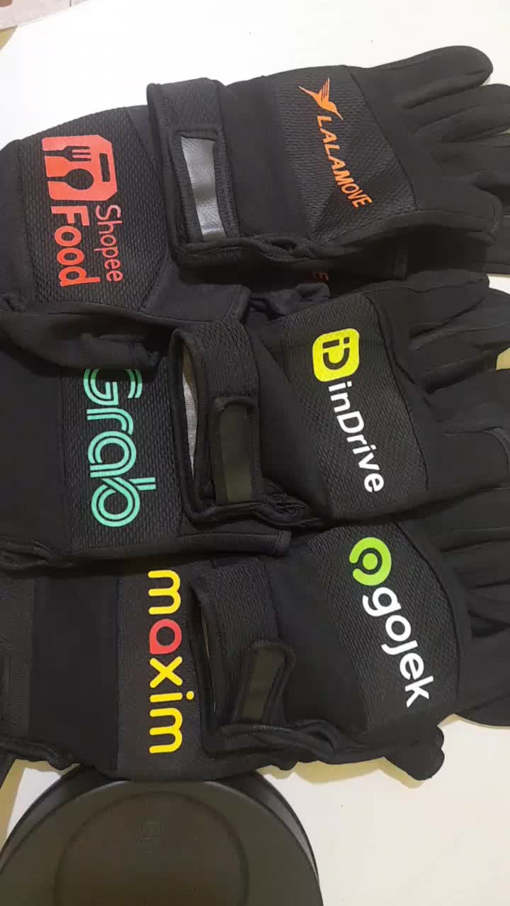 SARUNG TANGAN 2 JARI TERBUKA DRIVER OJOL GO JEK / GRAB / MAX/IM / INDRIVE Gloves