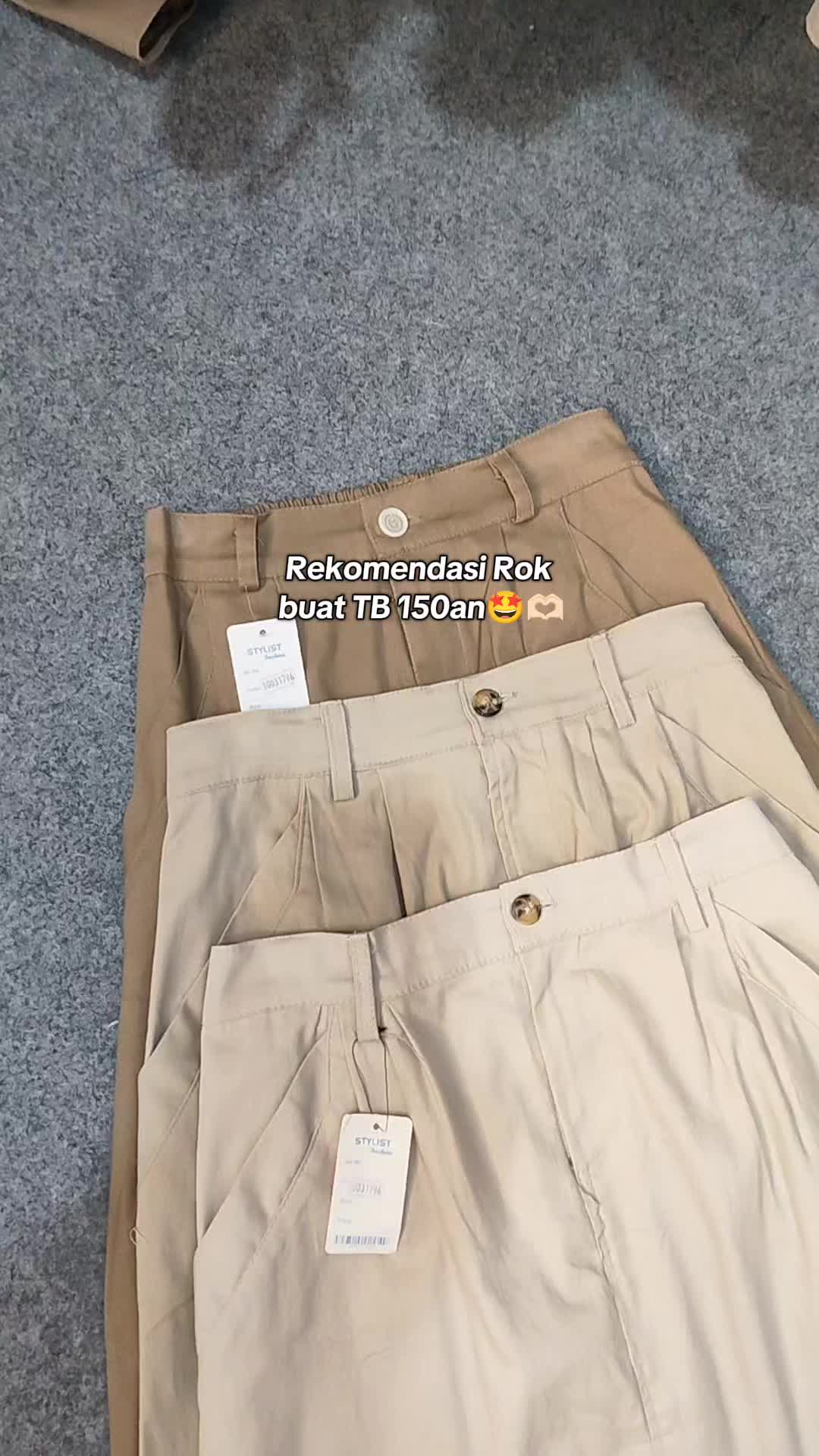 Rok Panjang Muslim Risleting Katun Twill 209310 Rok kerja Wanita Kancing