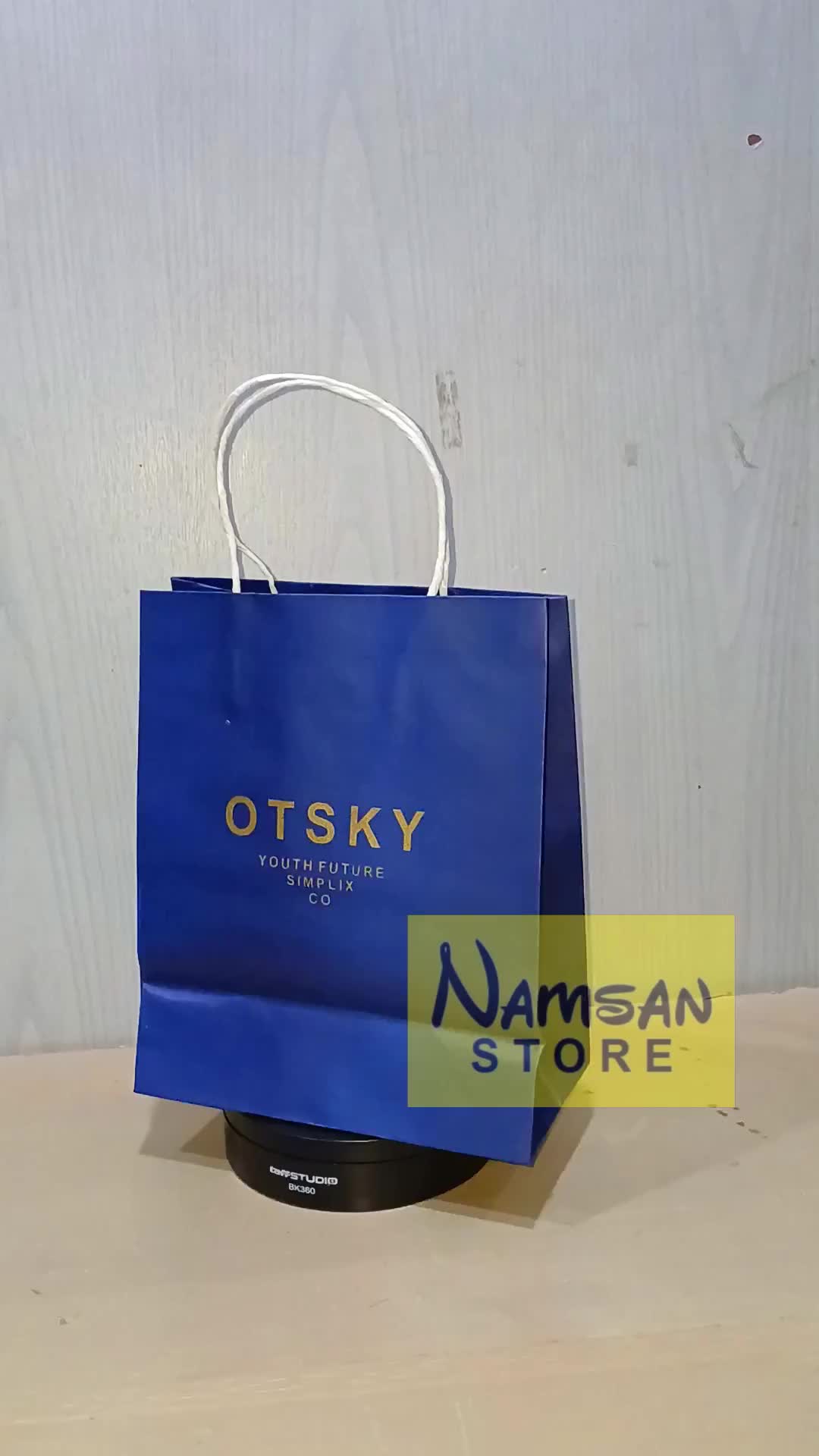 Paper bag kado Otsky biru Small tas hampers hadiah ulang tahun