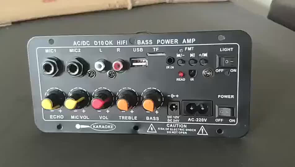 Papan Amplifier Audio D10 12V/24V/220V Bluetooth USB Radio TF DIY Subwoofer DIY 400 W - D10OK/Bluetooth Amplifier Mobil Bluetooth 5.0 Papan Amplifier Daya Aluminium Bass amplifier  mini horeg