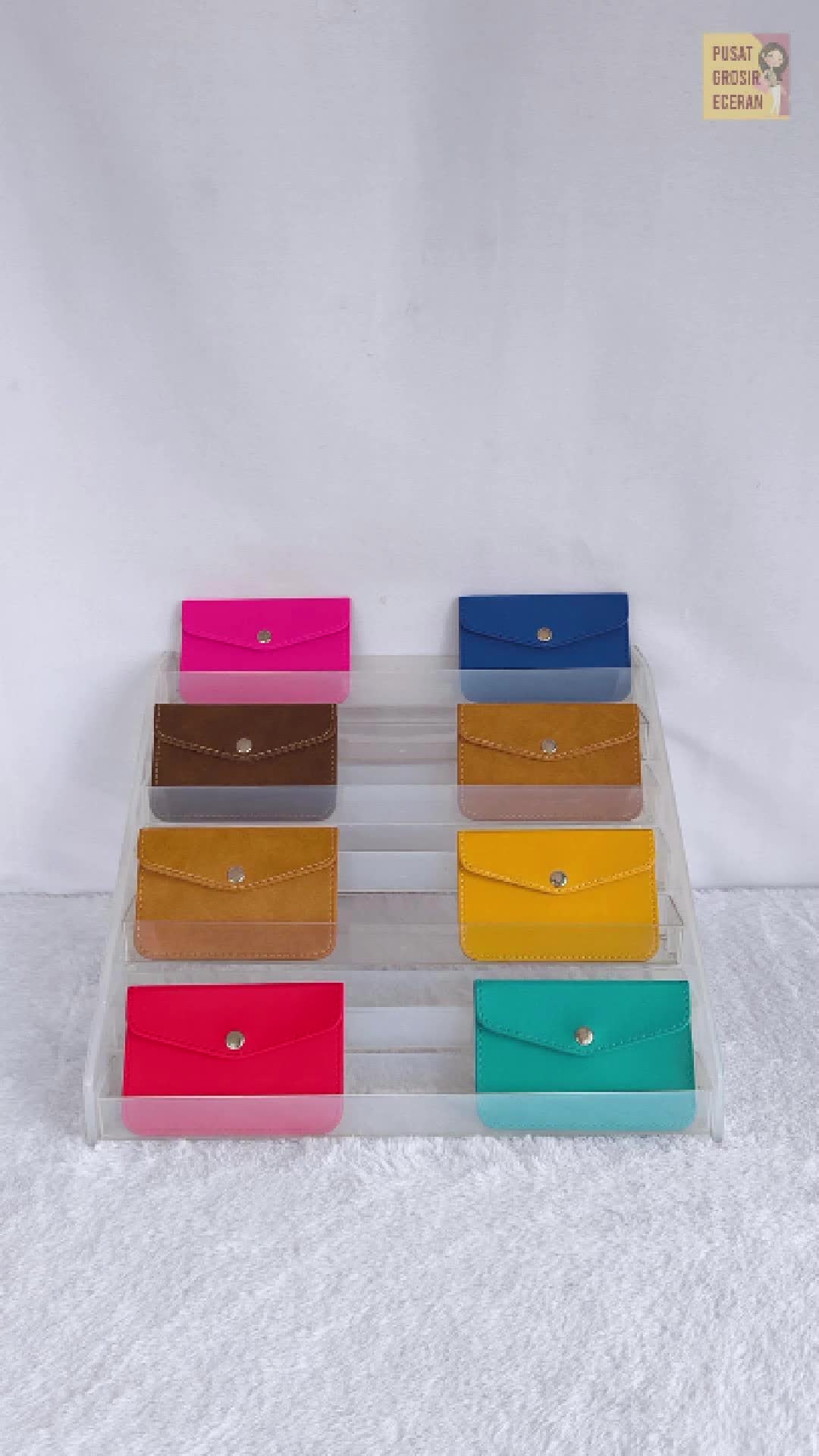 Dompet PVC Lether Bisa Untuk Uang Kertas Dilipat Atau Kartu ATM/Member