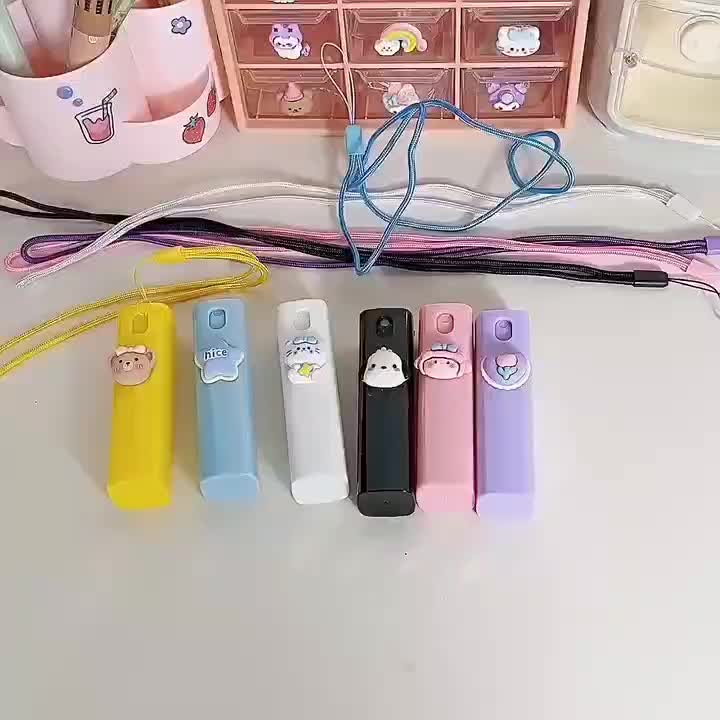 ZO46 BOTOL TRAVEL PARFUM REFILL 10ml  BOTOL SPRAY PARFUM KARAKTER LUCU + GANTUNGAN ISI 10ML