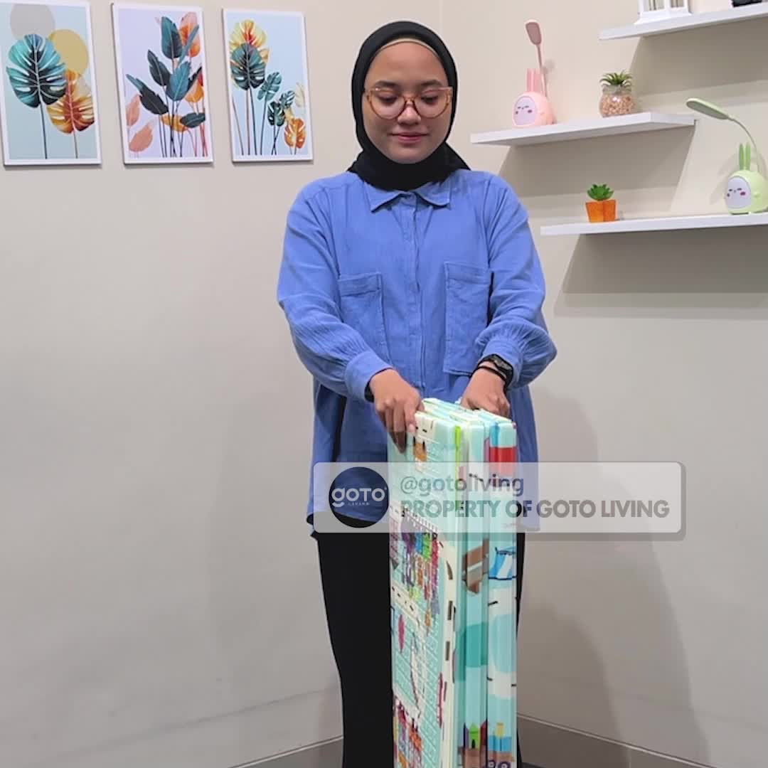 Goto [COD] Shiro Playmate Bayi Matras Lipat Playmat Anak Tebal 180x200 cm
