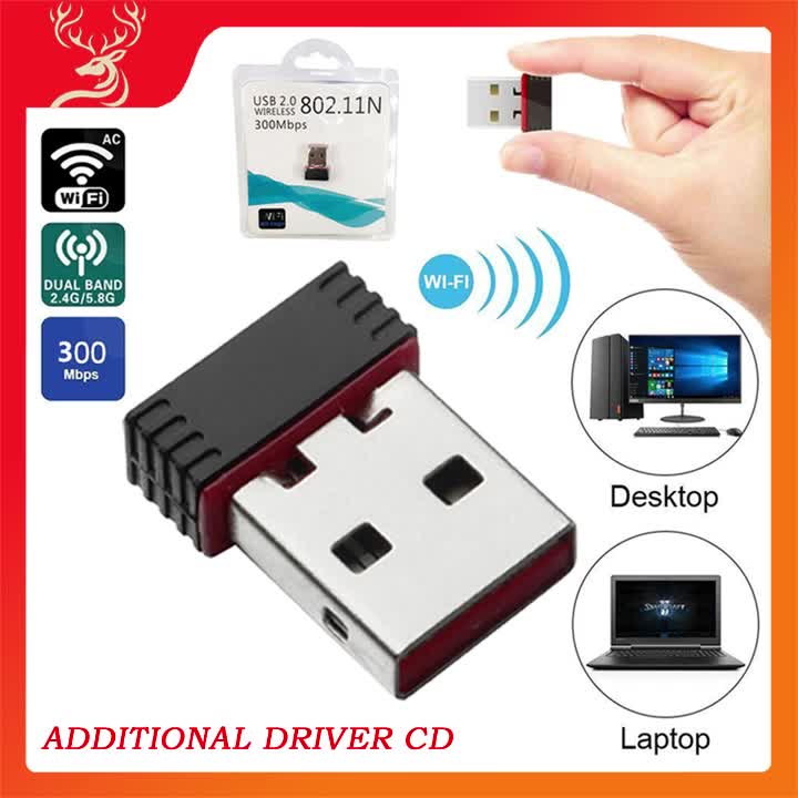 USB WIFI WIRELESS ADAPTOR MINI Network Dongle 300MBPS USB WIFI PC Laptop Computer