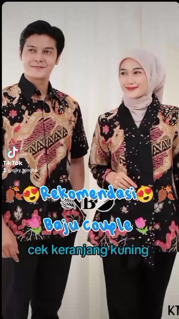 BARU baju batik couple seragam batik pasangan kemeja blouse Sarimbit Atasan Tunik Katun Motif modern Kancing Wanita//setelan kerja Kantor //baju keluarga lengan Panjang