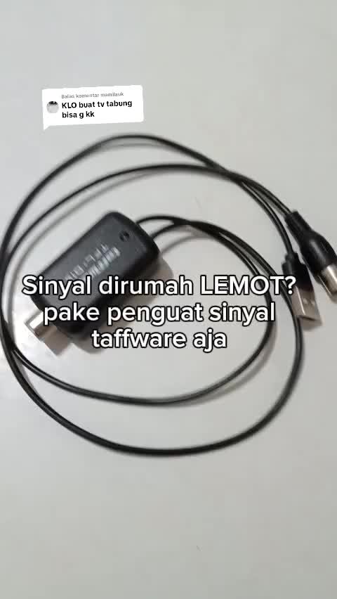 Taffware Penguat Sinyal TV Antena Amplifier Signal Booster HD DVB-T2 Digital TV Antenna T2 High Gain 25dB Boster
