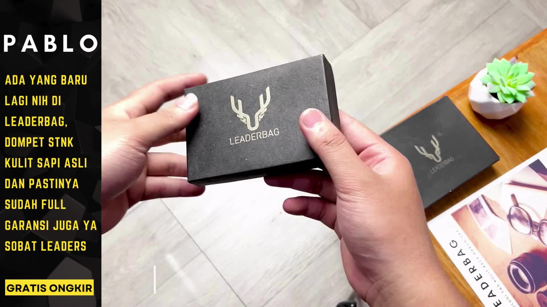 Dompet STNK Mobil Kulit Sapi Asli Leaderbag Terbaru Warna Hitam Premium Atau Gantungan Kunci Kendaraan Motor Kulit Vintage PABLO