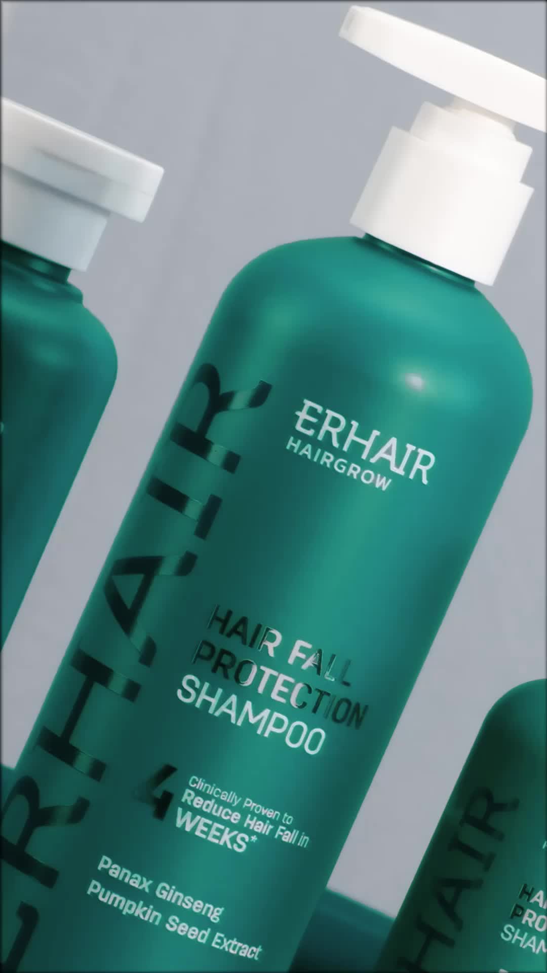 [BEST SELLER SHAMPOO HAIR FALL] ERHAIR HairGrow Shampoo NON SLS 370ml | Hair Shampoo | Sampo Rambut | Mengatasi rambut rontok kebotakan | Panax Ginseng & Pumpkin Seed | DHT Blocker