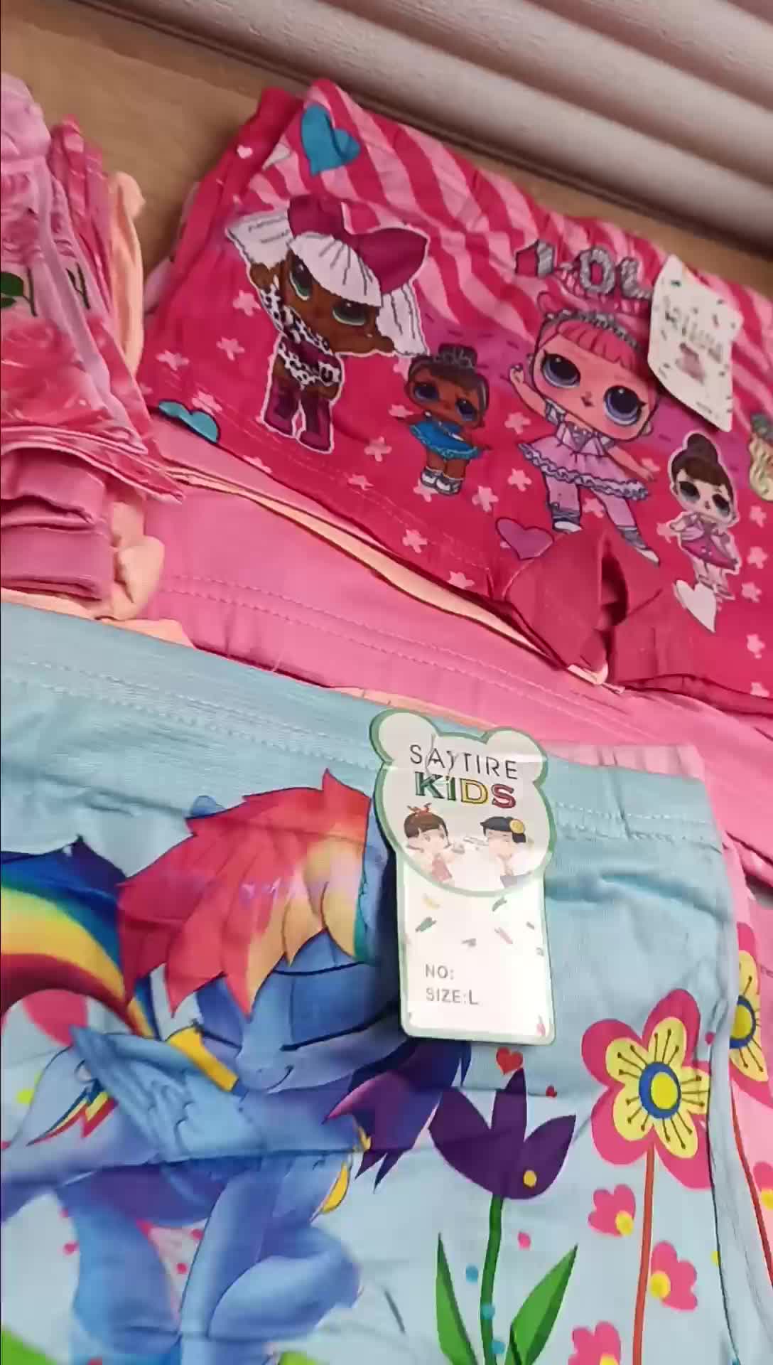6pcs Celana Dalam Anak Perempuan Motif Gambar - Fashion Cewek, Satire, Model Boxer, Katun Spandeks, Cocok untuk Semua Musim