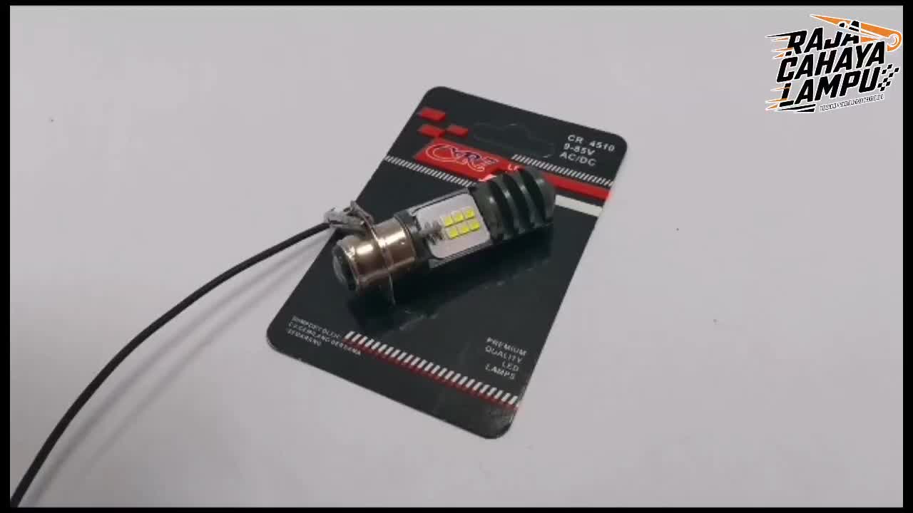 Lampu Xenon Depan LED H6 CR7 2 Sisi 12 LED AC/DC Universal Semua Motor Bebek dan Matic