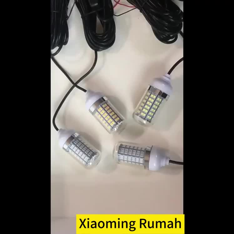 Lampu pancing LED 12V, lampu pancing bawah air, lampu umpan sistem pencari ikan Alat
