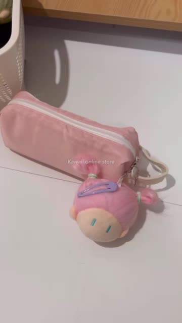 DIY Hairstyle Keychain Ugly Girl Cute Doll Pendant Plush Gantungan Kunci Rambut Boneka Lucu