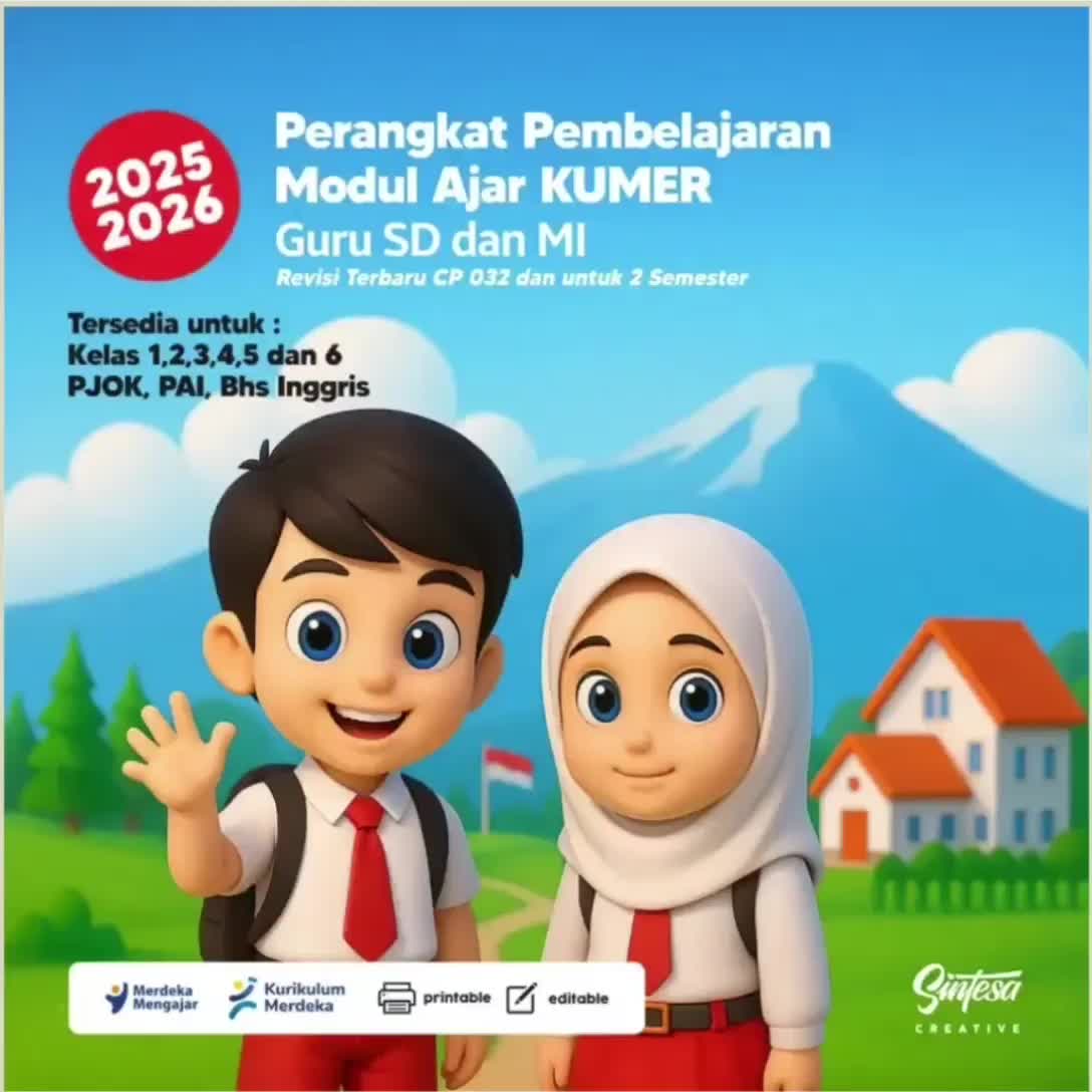 PAI SD KELAS  123456 - MODUL AJAR DEEP LEARNING CP 046/2025 KURIKULUM MERDEKA REVISI TERBARU