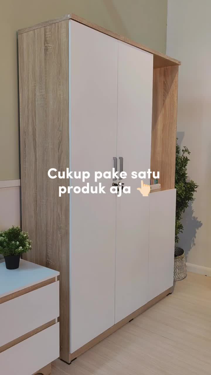 Cubic Lemari Pakaian Minimalis / Wardrobe Baju / LUNA LPM 301