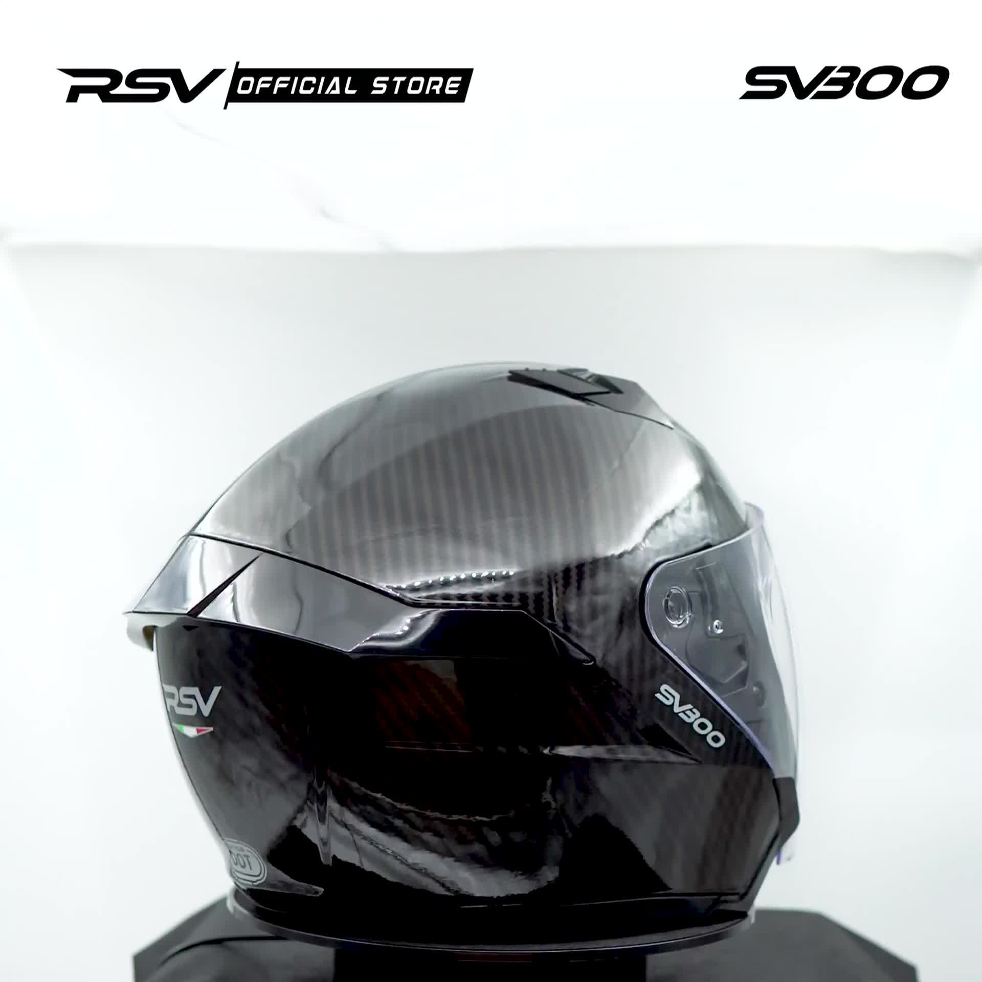 Helm RSV SV300 CARBON GLOSSY DOUBLE VISOR