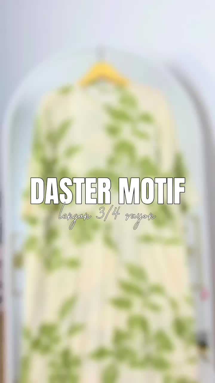 Ambari  - Gamis Daster Rayon Motif Lengan 3/4 Busui Friendly Wanita