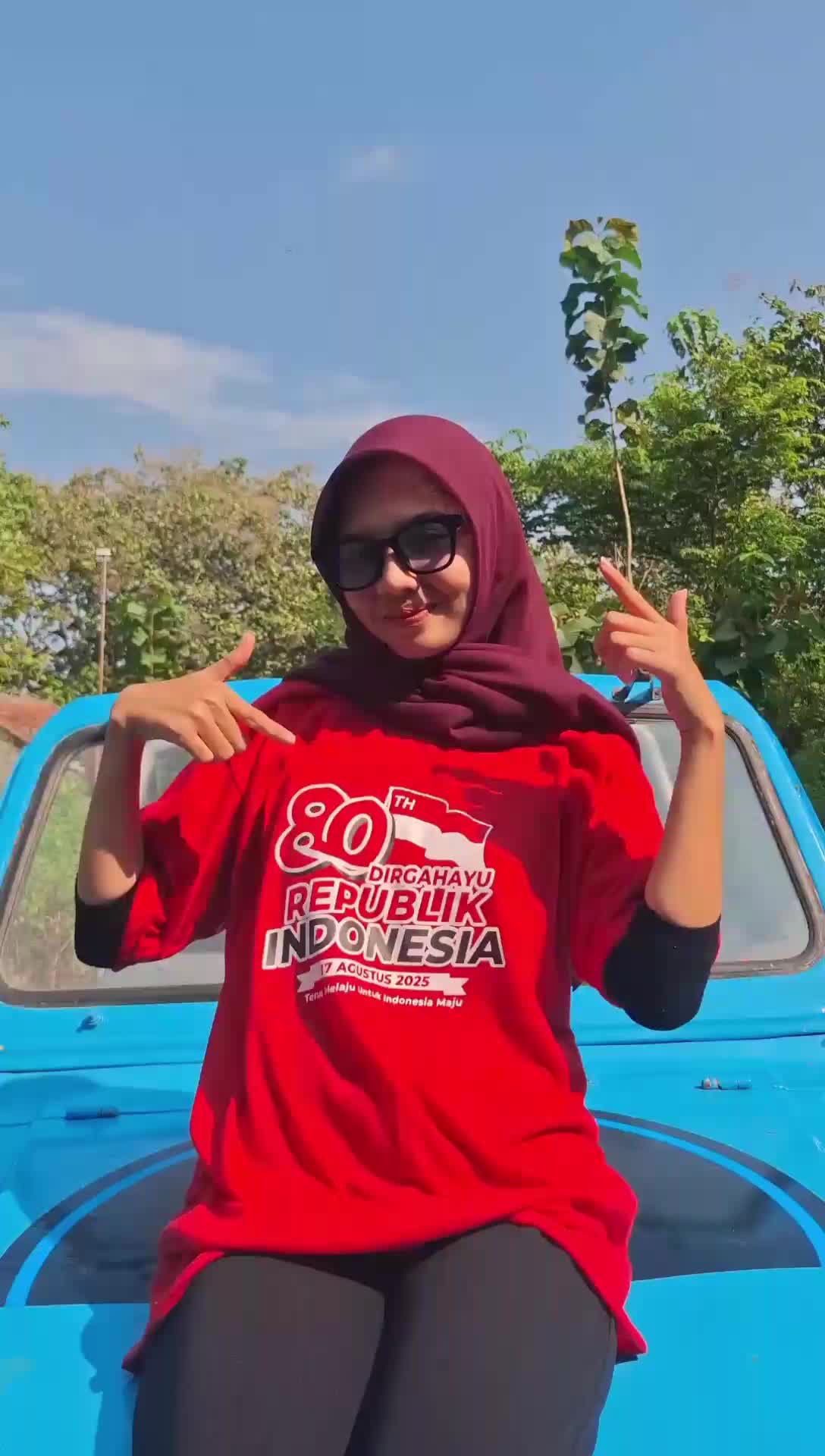 Kaos Agustusan 100rb 8 pcs Kaos Dirgahayu 17 Agustus 80 TH Kemerdekaan Indonesia Baju Lokal Nyaman