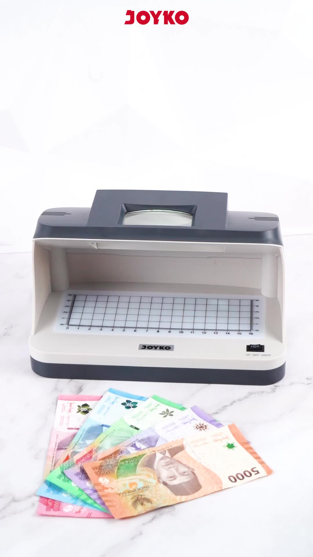 JOYKO Rechargeable Money Detector Alat Pendeteksi Uang Dapat Di-cas MD-102