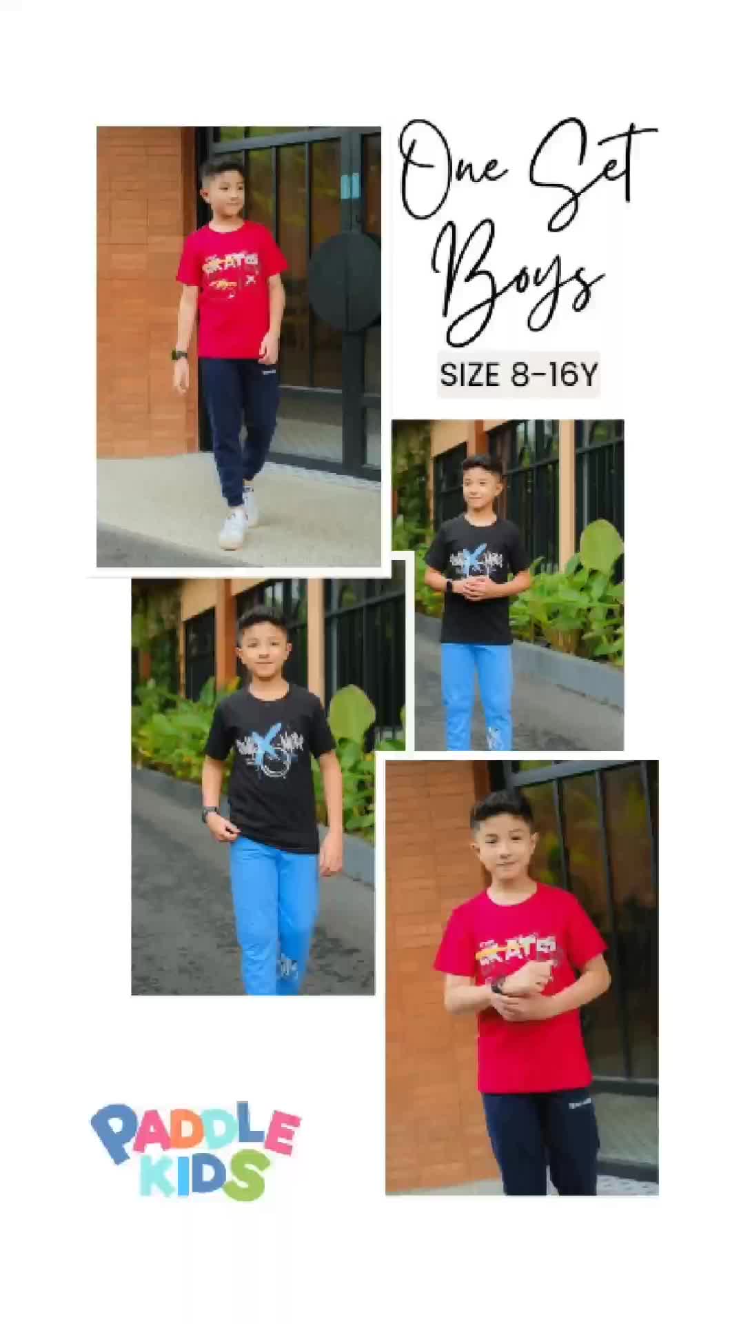Paddlekids Setelan Kaos Anak Laki Laki Oneset Boys 6-13th