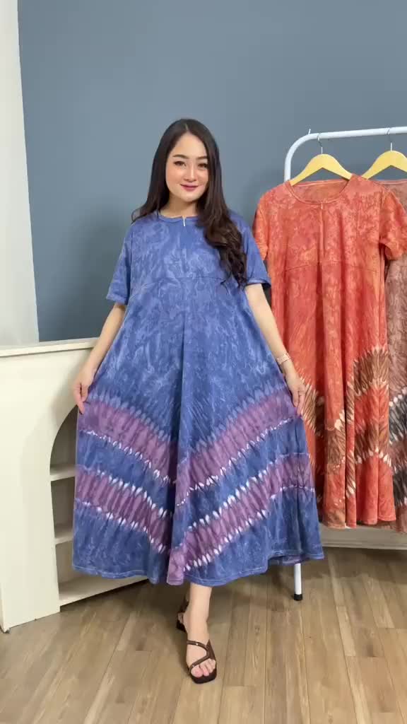 DASTER SEMATA KAKI BUSUI BUMIL JUMBO BAHAN KAOS Dress Nyaman Ibu Menyusui Hamil Katun Combed