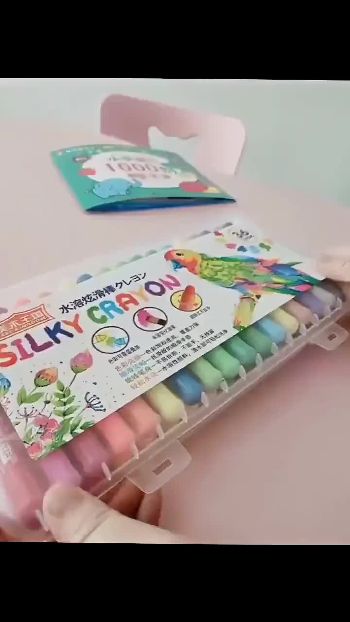 Grasp Original 12/24/36/48 Warna Water Soluable Crayon Krayon Mewarnai Tidak Kotor Ditangan