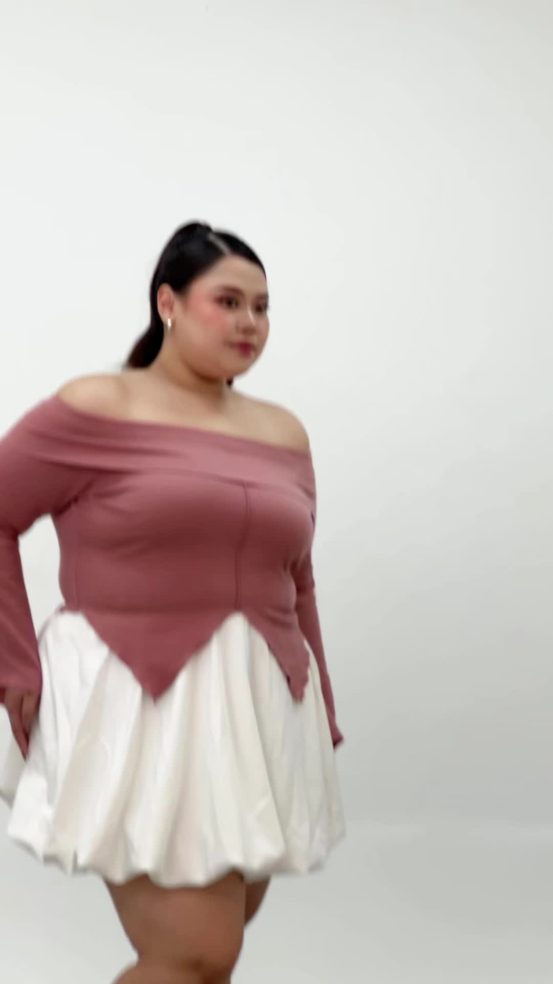 Bigins - Kana Top/Korean Basic Top/Basic Longsleeve/Atasan Bigsize Wanita - JCT017